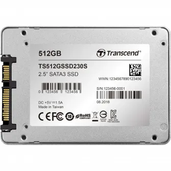 Накопитель SSD Transcend SSD230S, 512Гб, TS512GSSD230S