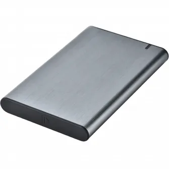 2.5  SATA HDD/SSD 9.5 mm External Case Type-C, Gembird EE2-U3S-6-GR, aluminum, Grey