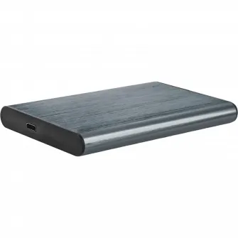 2.5  SATA HDD/SSD 9.5 mm External Case Type-C, Gembird EE2-U3S-6-GR, aluminum, Grey