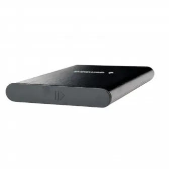 2.5  SATA HDD/SSD 9.5 mm External Case Type-C, Gembird EE2-U3S-6, aluminum, Black