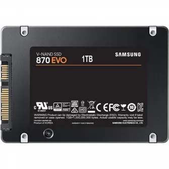 Накопитель SSD Samsung 870 EVO MZ-77E1T0, 1000Гб, MZ-77E1T0BW