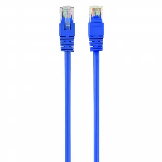 2m, Patch Cord Blue, PP12-2M/B, Cat.5E, Cablexpert, molded strain relief 50u