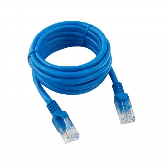 2m, Patch Cord Blue, PP12-2M/B, Cat.5E, Cablexpert, molded strain relief 50u