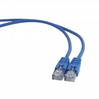 2m, Patch Cord Blue, PP12-2M/B, Cat.5E, Cablexpert, molded strain relief 50u