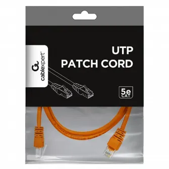 2m, Patch Cord Orange, PP12-2M/O, Cat.5E, Cablexpert, molded strain relief 50u