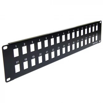 32 port BLANK patch panel, 2U 19