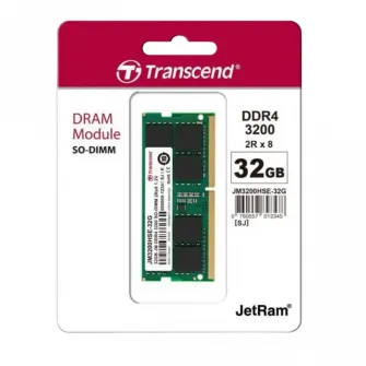 Оперативная память Transcend JM3200HSE-32G, DDR4 SDRAM, 3200 МГц, 32Гб