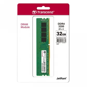 Оперативная память Transcend JM3200HLE-32G, DDR4 SDRAM, 3200 МГц, 32Гб