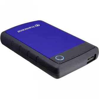 4.0TB (USB3.1) 2.5 Transcend StoreJet 25H3B, Navy Blue, Rubber Anti-Shock, One Touch Backup
