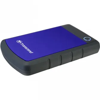 4.0TB (USB3.1) 2.5 Transcend StoreJet 25H3B, Navy Blue, Rubber Anti-Shock, One Touch Backup