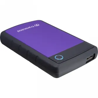 4.0TB (USB3.1) 2.5 Transcend StoreJet 25H3P, Purple, Rubber Anti-Shock, One Touch Backup