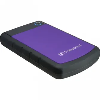 4.0TB (USB3.1) 2.5 Transcend StoreJet 25H3P, Purple, Rubber Anti-Shock, One Touch Backup