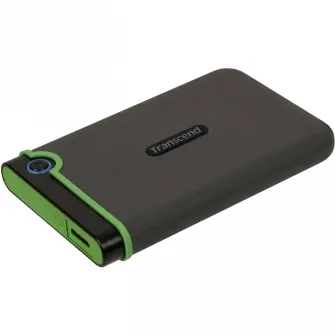 4.0TB (USB3.1) 2.5 Transcend StoreJet 25M3S, Iron Gray, Rubber Anti-Shock, One Touch Backup