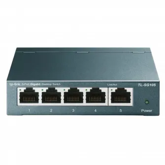 .5-port 10/100/1000Mbps Switch TP-LINK LS105G, steel case