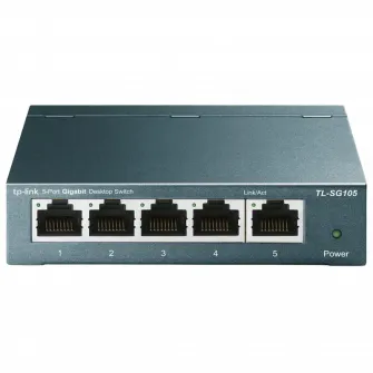 .5-port 10/100/1000Mbps Switch TP-LINK TL-SG105, steel case
