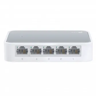 .5-port 10/100Mbps Desktop Switch  TP-LINK TL-SF1005D, Plastic Case