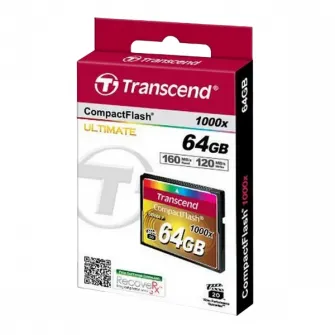 Карта памяти Transcend CompactFlash 1000, 64Гб (TS64GCF1000)
