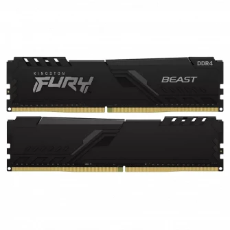 Оперативная память Kingston FURY Beast, DDR4 SDRAM, 3200 МГц, 64Гб, KF432C16BBK2/64