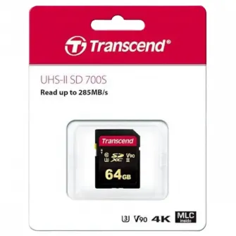 Карта памяти Transcend SDXC Class 10, 64Гб (TS64GSDC700S)