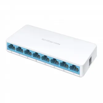 .8-port 10/100Mbps Desktop Switch  MERCUSYS MS108, Plastic Case