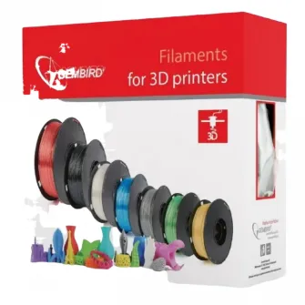 Нить для 3D-принтера Gembird 3DP-ABS1.75-01-TR, ABS, Прозрачный , 1.75 мм, 1кг