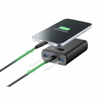 Acumulator extern Cellularline Fast PD 20W, 10000mAh, Negru