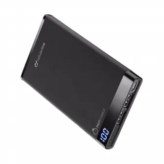 Acumulator extern Cellularline FreePower Slim 8000, 8000mAh, Negru