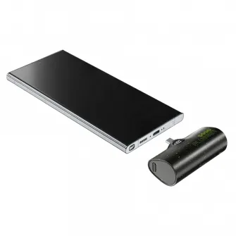 Acumulator extern Cellularline PLUGGER, 5000mAh, Negru