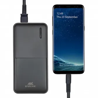 Acumulator extern RivaCase VA2572, 20000mAh, Negru
