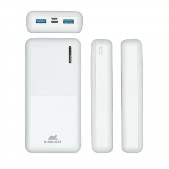 Acumulator extern RivaCase VA2572, 2000mAh, Alb