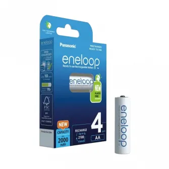 Acumulatori Panasonic BK-3MCDE/4CP, AA, 2000mAh, 4buc.