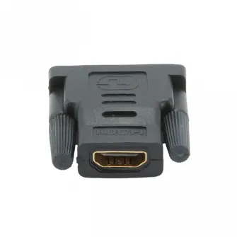 Видеоадаптер Cablexpert A-HDMI-DVI-2, HDMI (F) - DVI-I (M), Чёрный