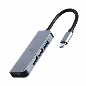 USB-концентратор Gembird UHB-CM-U3P1U2P3-01, Серебристый
