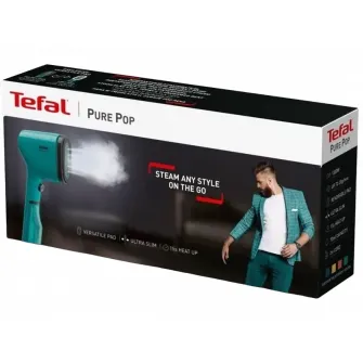 Aparat de calcat cu abur TEFAL Pure Pop Garment DT2024E1, 1300 W, reciepient apa 70 ml, autonomie 4 minute, verde