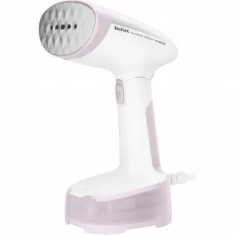 Aparat de calcat vertical cu abur Tefal Access Steam Pocket DT3050E1, 1300 W, abur variabil 20 g/min, Oprire automata, husa pentru transport, alb & roz