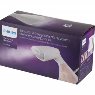 Aparat de calcat vertical cu aburi PHILIPS GC801/10, Alb | Roz