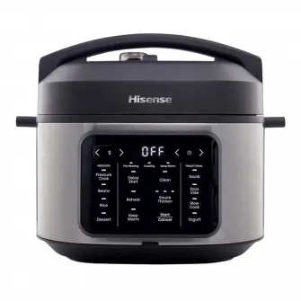Aparat de gatit multifunctional sub presiune Hisense HMC6SBK, Negru | Otel inoxidabil