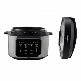 Aparat de gatit multifunctional sub presiune Hisense HMC6SBK, Negru | Otel inoxidabil