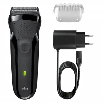 Aparat de ras electric BRAUN Series 3 300s, Negru
