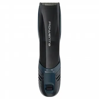 Aparat de tuns AirForce Ultimate TN9320F0, sistem vacuum, lame inox, tehnologie Ultra Sharp, pieptene ajustabil, precizie 1mm, albastru/negru