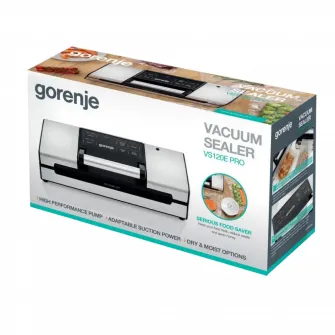 Aparat de vidat Gorenje VS120E PRO, Otel inoxidabil