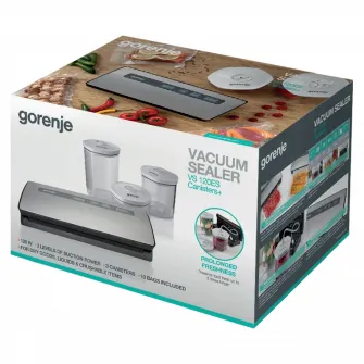 Aparat de vidat Gorenje VS120ES, Otel inoxidabil