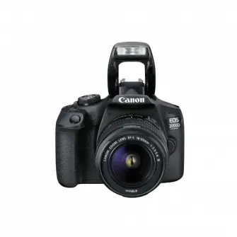 Aparat foto DSLR Canon EOS 2000D + EF-S 18-55 DC III, Negru