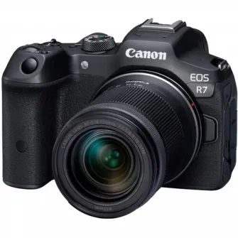 Aparat foto Mirrorless Canon EOS R7, 32.5MP, 4K60, Obiectiv RF-S 18-150mm IS STM + Adaptor EF-EOS R