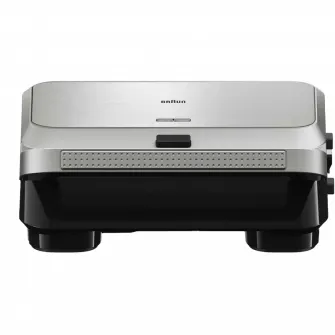 Aparat pentru sandwich multifunctional Braun SM5005 SILVBK, Negru | Argintiu