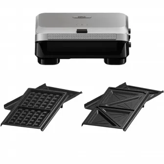 Aparat pentru sandwich multifunctional Braun SM5005 SILVBK, Negru | Argintiu