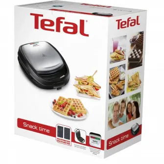 Aparat pentru sandwich multifunctional Tefal SW341D12, Argintiu | Negru