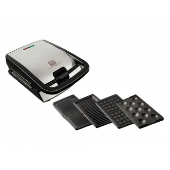 Aparat pentru sandwich multifunctional Tefal SW854D16, Negru / Argintiu