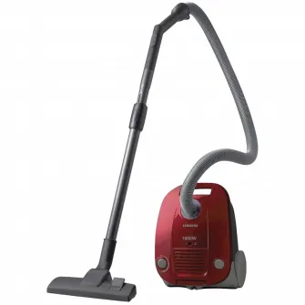 Aspirator cu sac Samsung VCC4181V37/SBW, 3.0 l  si mai mult, 1800 W, 82 dB, Rosu