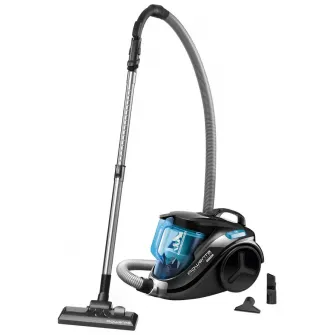 Aspirator Traditional Rowenta Compact Power, Negru/turcoaz